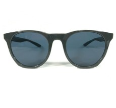 Nike Sunglasses EV1118 044 Shiny Gray Round Frames with Blue Lenses 50-23-145 - £52.27 GBP