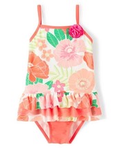 NWT Gymboree Fairy Blossom Girls Floral Ruffle Swimsuit Bathing Suit 3T - £10.38 GBP