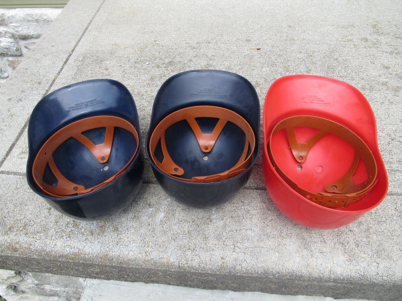 x3 Vintage YANKEES RED INDIANS Plastic Batting Helmets Souvenir MLB Baseball 60s - $47.67
