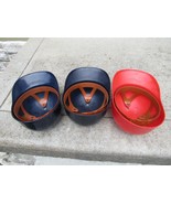 x3 Vintage YANKEES RED INDIANS Plastic Batting Helmets Souvenir MLB Base... - £37.51 GBP