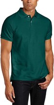 Lee Uniforms Men&#39;s Modern Fit Short Sleeve Polo Shirt, Hunter Green, X-Large - £7.64 GBP