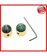 Elegant Gold Abalone Top Guitar Knobs Set of 2 for Telecasters - Easy In... - $568.83 MXN