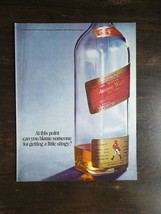 Vintage 1971 Johnny Walker Red Label Scotch Whiskey Full Page Original Ad 823 - £5.54 GBP