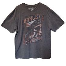 Harley Davidson Gray Cotton T Shirt Mens Size 2X Arkansas - $28.04