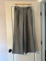 NWOT TRINA TURK Los Angeles Gray Wool Blend Wide Leg Trouser SZ 6 - $118.80