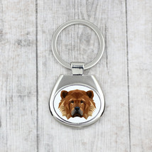 A key pendant with a Chow chow dog. A new collection with the geometric dog - $12.89