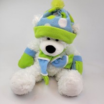 Hugfun International Winter Teddy Bear Scarf Hat Plush Stuffed Animal To... - £3.78 GBP