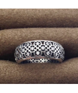 Authentic Pandora Intricate Lattice Band Ring 925 Silver Sz 5, 190955CZ-... - $66.88 CAD