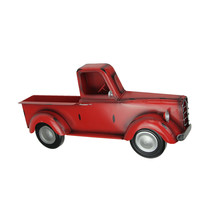 16 Inch Metal Red Vintage Pickup Truck Wall Pocket Farmhouse Decor Sculpture - £23.01 GBP