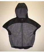 The North Face Pseudio Hoodie woman black/grey poncho vest SZ S/P NEW - £65.03 GBP