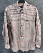Vintage Structure Shirt Mens Medium Flannel Multi Color Plaid Button Down - £17.15 GBP