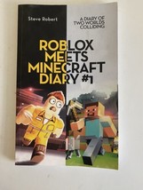 Roblox Meets Minecraft Diary  1  A Diary of Two Worlds Colliding - £6.22 GBP