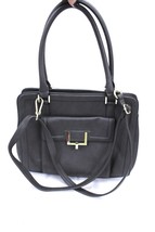 Women&#39;s Satchel Faux Leather Handbag with Removable Crossbody Strap  Merona Gray - £16.48 GBP