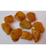 k36 Gemstones 9psc Honey Natural Baltic Amber drilled gems bead charm am... - £34.98 GBP