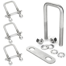 4Pack Square U-Bolts Stainless Steel U Bolts 2-1/16&quot; Inner Width Boat Tr... - £29.01 GBP