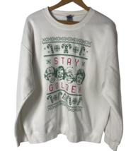 Golden Girls Sweatshirt Christmas Size Large Ugly Party White Mens Women... - $17.07