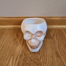 Royal Norfolk Ceramic Skull Halloween Decor Planter Candy Dish - £6.75 GBP