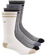 MSRP $24 Sun + Stone Mens 4-Pk. Double Stripe Crew Socks Size 7-12 NWOT - €8,41 EUR