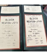 Lotto Di 2 Newton Olivia John Ticket Stub Paris Vegas Casino Febraio 23 ... - $34.77 CAD