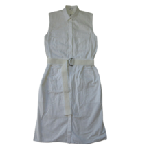 NWT Helmut Lang Optic White Washed Bellow Poplin Cotton Shirt Dress 2 $495 - $100.00