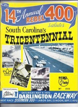 1970 Rebel 400 Program Nascar race Darlington Raceway - $81.26