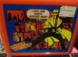 Vintage Dick Tracy Red Lunch Box with Thermos NWT  - £26.25 GBP