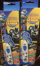 2 PC Justice League Battery Powered Rotary Toothbrush ~Soft~ - £6.10 GBP