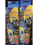 2 PC Justice League Battery Powered Rotary Toothbrush ~Soft~ - £6.13 GBP
