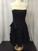 Betsey Johnson Women&#39;s Dress Little Black Ruffled Double Lined Size 4 NWT $550 - £100.77 GBP