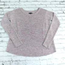 American Eagle Outfitters Sweater Womens Medium Purple Gray Metallic Pullover - £19.57 GBP