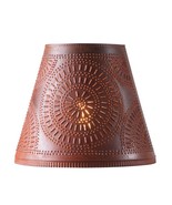 14 Inch Fireside Lamp Shade with Chisel in Rusty Tin - $89.18 CAD