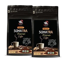 Sumatran Organic Ground Coffee Dark Roast - Sumatra Ground Organic Coffee, Dark - $24.70