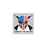 Liberty or Death Sticker 4.5&quot;x4.5&quot; - £2.40 GBP