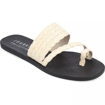 Journee Collection Women Toe Ring Slide Sandals Zindy Size US 10M Off White - £19.90 GBP