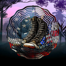 Beautiful Flag &amp; Boots Spinner 10&quot; /w FREE Shipping - $25.00