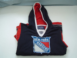 NY New York Rangers Old Time Hockey Youth Hooded Shirt Jersey style  siz... - £37.54 GBP