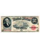 1917 USA $2.00 Two Dollar Legal Tender Note Thomas Jefferson E21211423A - £196.72 GBP