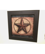 Rustic new Barn Star Print in Frame - 16 inch - £33.56 GBP