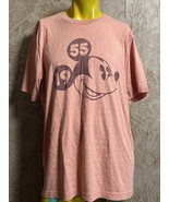 Disney Parks Disneyland Mickey Mouse 1955 Men’s Pink T Shirt XXL - £10.30 GBP