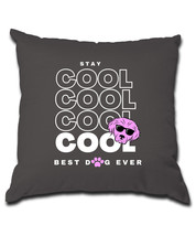 Cool Dog Best Dog Ever Pillow (Cover and Pillow Included) - £16.96 GBP