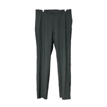 Axist Mens Charcoal Gray Wool Blend Flat Front Dress Pants Size 36 x 34 New - £15.26 GBP