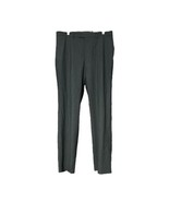 Axist Mens Charcoal Gray Wool Blend Flat Front Dress Pants Size 36 x 34 New - $19.79