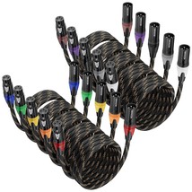 Xlr Cables 6Ft 10 Pack, Bezokable Xlr Microphone Cable Male To Female, And More. - $65.16