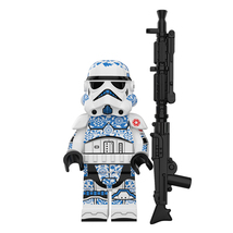 1pcs Star Wars Stormtrooper Pattern Version Minifigure Building Blocks Toys - £2.30 GBP