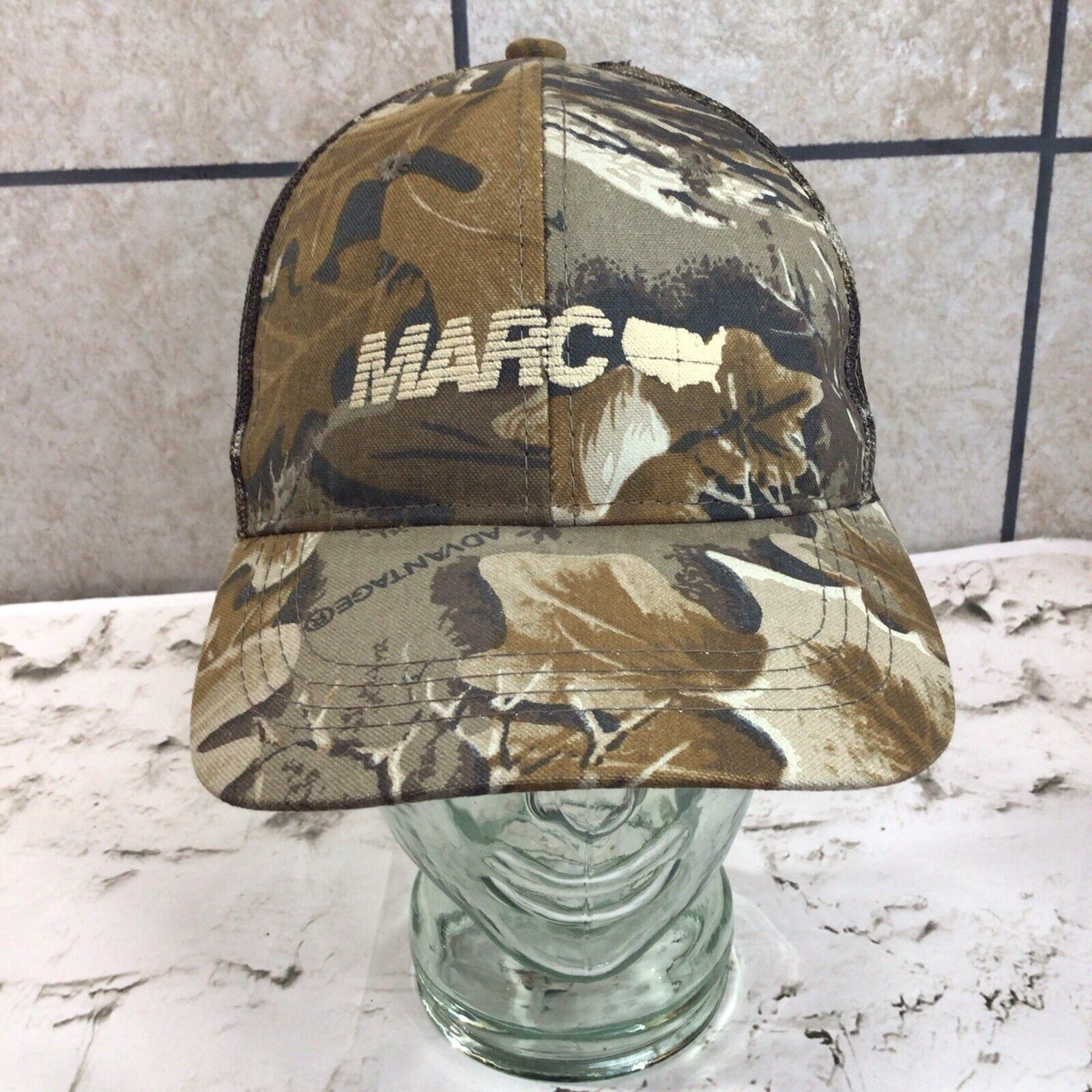 Primary image for Marc Camo Ball Cap Hat Vented Strap Back Adjustable Mens Fashion