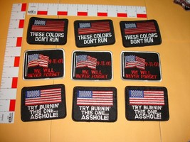 USA 9-11 patch collection 9 patches - £13.15 GBP