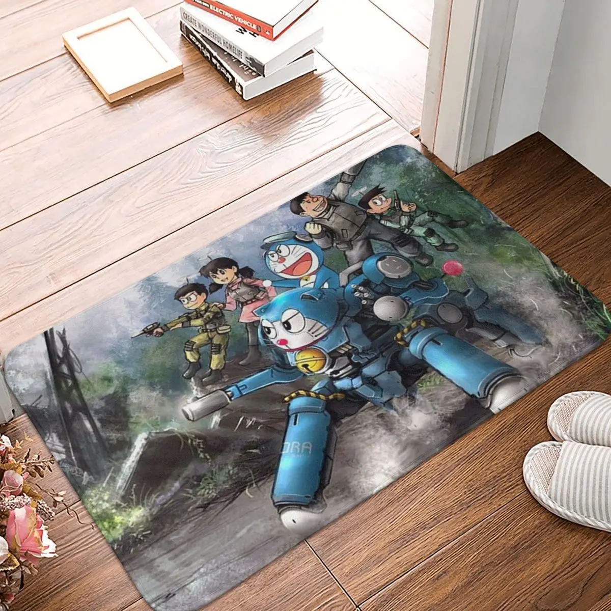 Doraemon Nobita Nobi Minamoto Shizuka Anime Non-slip Doormat Carpet Bedroom Mat  - $15.99