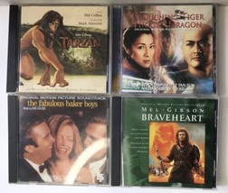 CD Soundtrack Lot Fab Baker Boys, Braveheart, Disney Tarzan, Crouching Tiger ... - $15.00