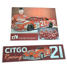 Citgo Gasoline #21 Waltrip Ford Thunderbird T-Bird NASCAR Racing + Race ... - £9.40 GBP