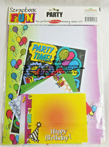 Scrapbook Fun Page Kit PARTY Acid Free Memory Maker Bright Colors  - £11.11 GBP